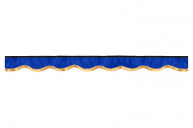Set perdele cabina camion, universal compatibil cu Scania, culoare albastru - Img 3