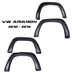 Set protectii aripa overfendere, compatibil VW Amarok 2010-2016, plastic ABS