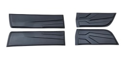 Set Protectii laterale pentru usi compatibile Mitsubishi L200 2015-2020, 2020->, plastic ABS