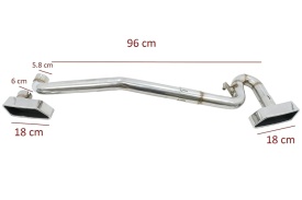 Sistem Evacuare compatibil cu BMW Seria 5 F10 (2011-2017) M550i M Look - Img 8