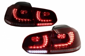 Stopuri FULL LED compatibil cu VW Golf 6 VI 2008-2013 R20 Design Semnal Secvential Dinamic - Img 5