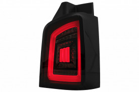 Stopuri Full LED compatibil cu VW Transporter T5 2003-2009 Negru Fumuriu Semnal Dinamic - Img 4