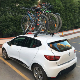 Suport auto pentru bicicleta cu prindere pe bare transversale, culoare argintiu - Img 2
