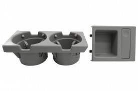 Suport Pahare si Monede compatibil cu BMW 3 Series E46 1998-2005 Gri - Img 3