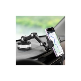  Suport telefon premium auto cu ventuza brat extensibil rotatie 360 de grade - Img 3