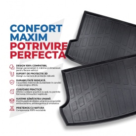 Tavita portbagaj Premium Renault Clio 4 2012-2015, forma tavita 3D - Img 6