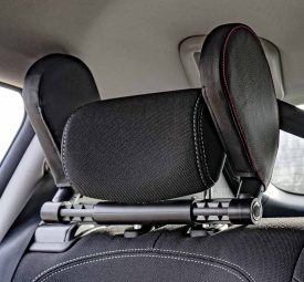 Tetiera auto din piele neagra, pentru dormit - Img 5