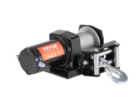 Troliu electric P2000-1, 12V pentru ATV off-road 0.95 hp, greutate remorcata 900 kg, cablu otel