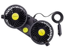Ventilator auto dublu, rotativ, 24V, 8W, diametru 2 x 10 cm - Img 3