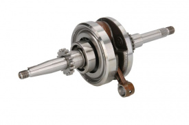 Arbore cotit, ambielaj pentru scutere 4T GY6 Diametru canelura 14mm, 16/17 dinți, piuliță M12 - Img 1