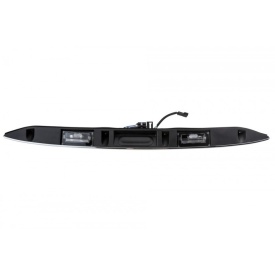 Bagheta buton comutator dechidere portbagaj cu lumini de numar incluse compatibil cu MINI R50 R52 R53 2001-2008, culoare crom - Img 2