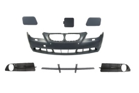 Bara auto fata compatibil cu BMW E60 2004-2007 cu gauri pentru spalator de faruri, cu gauri pentru senzorii de parcare si accesorii incluse