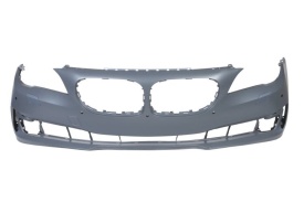 Bara auto fata compatibil cu BMW F01 2012-2015 cu gauri pentru lampa de ceata, cu gauri pentru spalator de faruri, numar de gauri pentru senzorii de parcare: 5