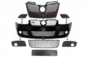 Bara fata compatibil cu VW Golf V 5 2003-2007 VW Jetta MK5 GTI Look cu proiectoare incluse - Img 2
