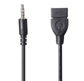 Cablu adaptor OTG Jack 3.5mm tata la USB mama, lungime 20 cm - Img 3