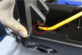 Capac Cotiera auto compatibil cu VW GOLF IV, Bora, Passat B5, Polo, Negru Imitatie de piele - Img 5