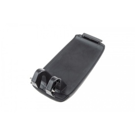 Capac cotiera cu buton compatibil Audi A3 2003-2012, culoare negru, material piele ecologica - Img 2