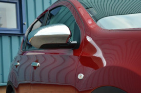 Capace cromate de oglinda compatibil NISSAN QASHQAI 2007-2013, inox - Img 4