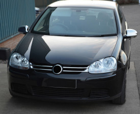 Capace cromate de oglinda compatibil VW Passat B5.5 2004-2005, cu semnalizare in oglinda, inox - Img 3