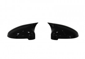 Capace oglinda compatibile cu Audi A4 B9 2016-2021 Negru lucios Batman Style - Img 1