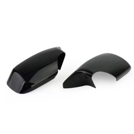 Capace oglinda compatibile cu BMW seria 3 E46 1998-2004, Negru lucios M-Design, cu clipsuri, inlocuiesc capacele originale - Img 5