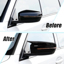 Capace oglinda compatibile cu BMW seria 3 G20 2019->, seria 5 G30 2017->, Negru lucios M-Design, cu clipsuri, inlocuiesc capacele originale - Img 3