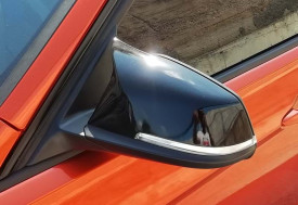 Capace oglinda compatibile cu BMW seria 4 F32 F33 F36 2014-2020 Negru lucios Batman Style - Img 3