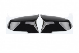 Capace oglinda compatibile cu BMW seria 5 E60 2003-2010 Negru lucios Batman Style - Img 1