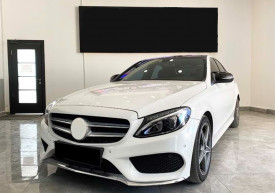 Capace oglinda compatibile cu Mercedes clasa C W205 2014-2020 Negru lucios Batman Style - Img 2