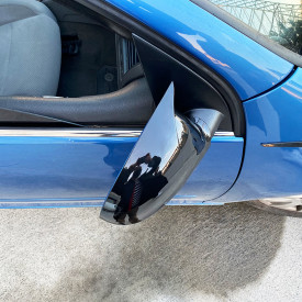 Capace oglinda compatibile cu VW JETTA 2005-2010 Negru lucios Batman Style - Img 5