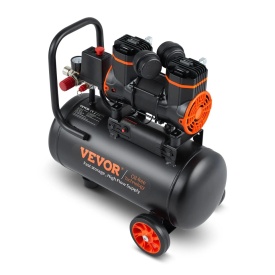 Compresor de aer 18,2L, portabil, fara ulei, rezervor de otel 900W, 90 PSI, 2,2 CFM, compresor ultra silentios pentru reparatii la domiciliu, umflarea anvelopelor - Img 9