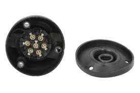Conector priza pentru remorca, mama cu 7 pini, 12V, fisa priza remorca plastic cu garnitura