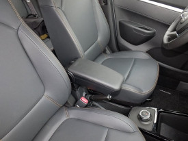 Cotiera Armster 3 piele ecologica, negru, cu suport SUZUKI SWIFT 2005-2011 - Img 3