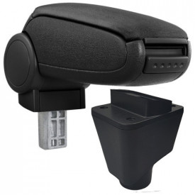 Cotiera auto compatibila Dacia Logan I 2004-2013 Material textil Negru - Img 1