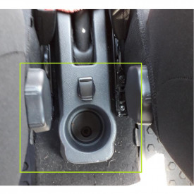Cotiera auto compatibila Dacia Logan II 2017-> Negru Material Textil - Img 3