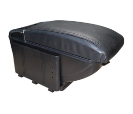 Cotiera universala Premium Luxury, cu inaltime ajustabila, interior capitonat si iluminat, porturi USB si suport pahar, piele ecologica - Img 3