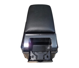 Cotiera universala Premium Luxury, cu inaltime ajustabila, interior capitonat si iluminat, porturi USB si suport pahar, piele ecologica - Img 12