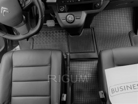 Covorase auto cauciuc Peugeot Expert III Traveller 2016->, 2 locuri, RIGUM - Img 2