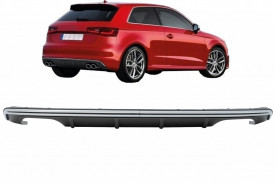 Difuzor Bara Spate compatibil cu AUDI A3 8V Hatchback Sportback 2012-2015 S3 Design - Img 8