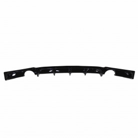 Difuzor Bara Spate cu Evacuare Dubla compatibil cu BMW 3 Series F30 F31 2011-2019 M Performance Design negru lucios