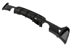Difuzor Bara Spate Cu Evacuare Dubla compatibil cu BMW Seria 4 F32 F33 F36 2013-2019 Negru Lucios - Img 8