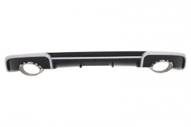 Difuzor Bara Spate cu Ornamente evacuare compatibil cu Audi A3 8V Hatchback Sportback 2012-2015 RS3 Design - Img 1