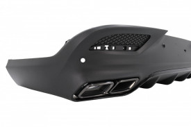Difuzor Bara Spate cu Ornamente Evacuari Crom compatibil cu Mercedes GLE Coupe C292 Sport Line 2015-2019 GLE63 Design - Img 5