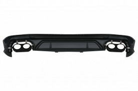 Difuzor Bara Spate Evacuare Dubla compatibil cu Audi Q5 SUV 2018-2020 si Evacuari Negre - Img 5