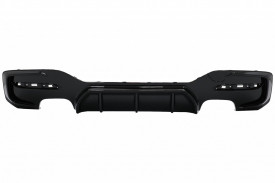 Difuzor Bara Spate Evacuare Dubla Negru Lucios compatibil cu BMW Seria 1 F20 F21 LCI 2015-2019 - Img 2