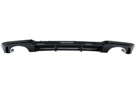 Difuzor Bara Spate Negru Lucios compatibil cu Audi A3 8V Facelift (2016-2019) Sedan Cabrio RS3 Design doar pentru bara S-Line - Img 1