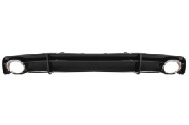 Difuzor Bara Spate Negru si Ornamente Evacuare compatibil cu Audi A7 4G Facelift 2015-2018 RS7 Design only S Line - Img 1