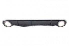 Difuzor Bara Spate si Ornamente Evacuare compatibil cu Audi A4 B8 Pre Facelift 2007-2011 Sedan Avant RS4 Desing - Img 4