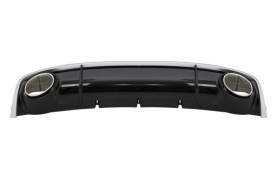 Difuzor Bara Spate si Ornamente Evacuare compatibil cu Audi A4 B8 Pre Facelift 2007-2011 Sedan Avant RS4 Desing - Img 3