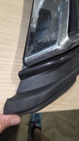 Difuzor bara spate universal , ELITE PLUS B Design, negru mat cu albastru DETERIORAT - Img 3